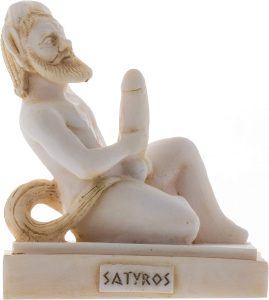 サテュロスの彫像